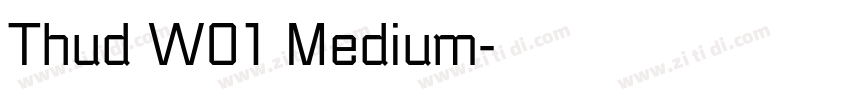 Thud W01 Medium字体转换